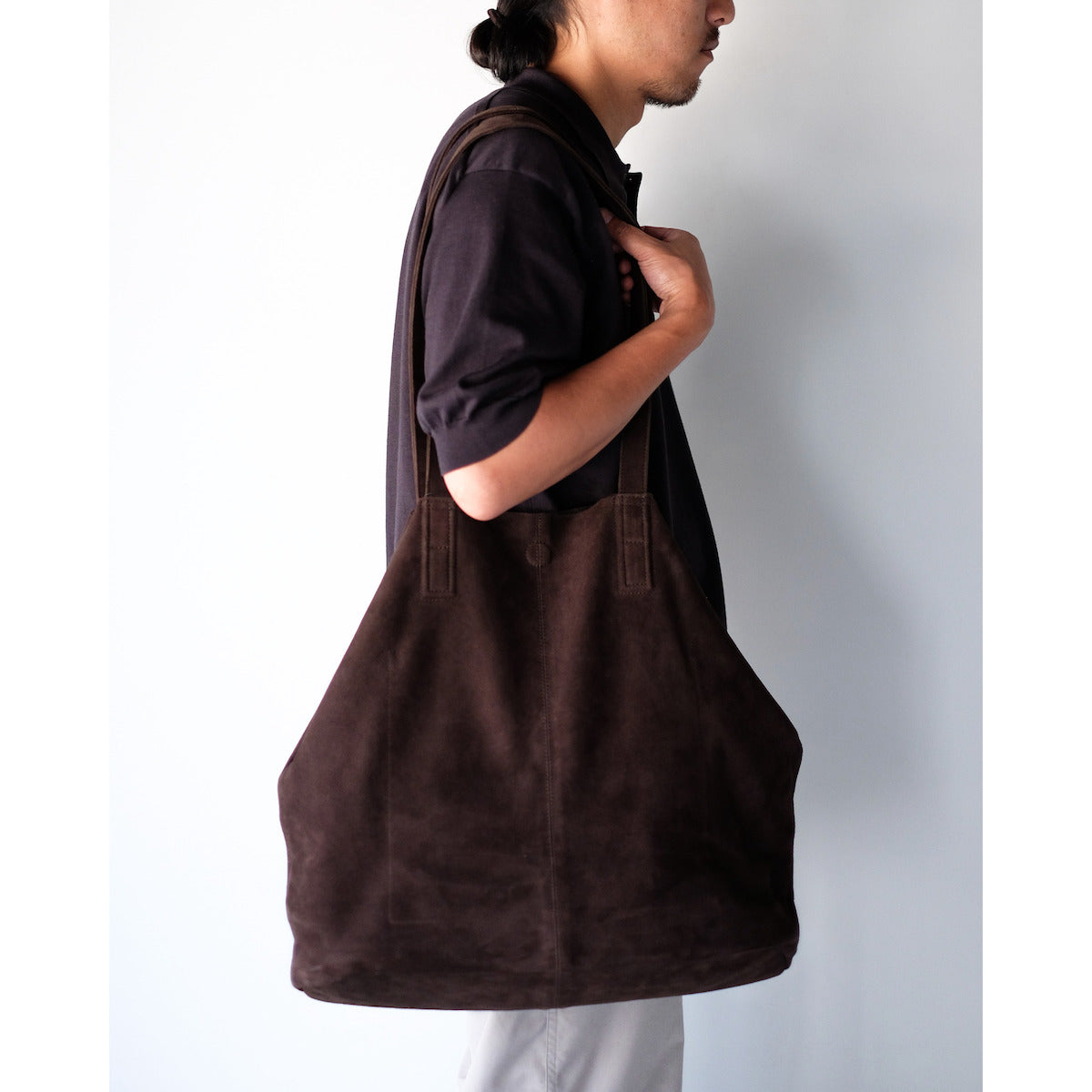 morphee / Big Tote XL / Oiled Suede Dark Choco