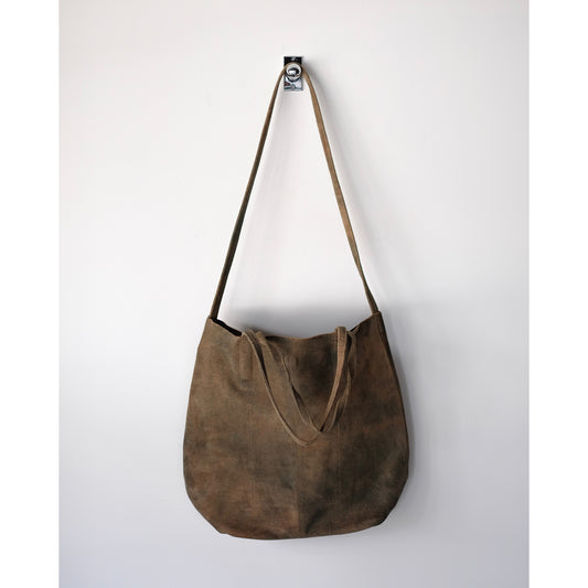 morphee / 3way Medium Tote / Antique Suede Rust Brown