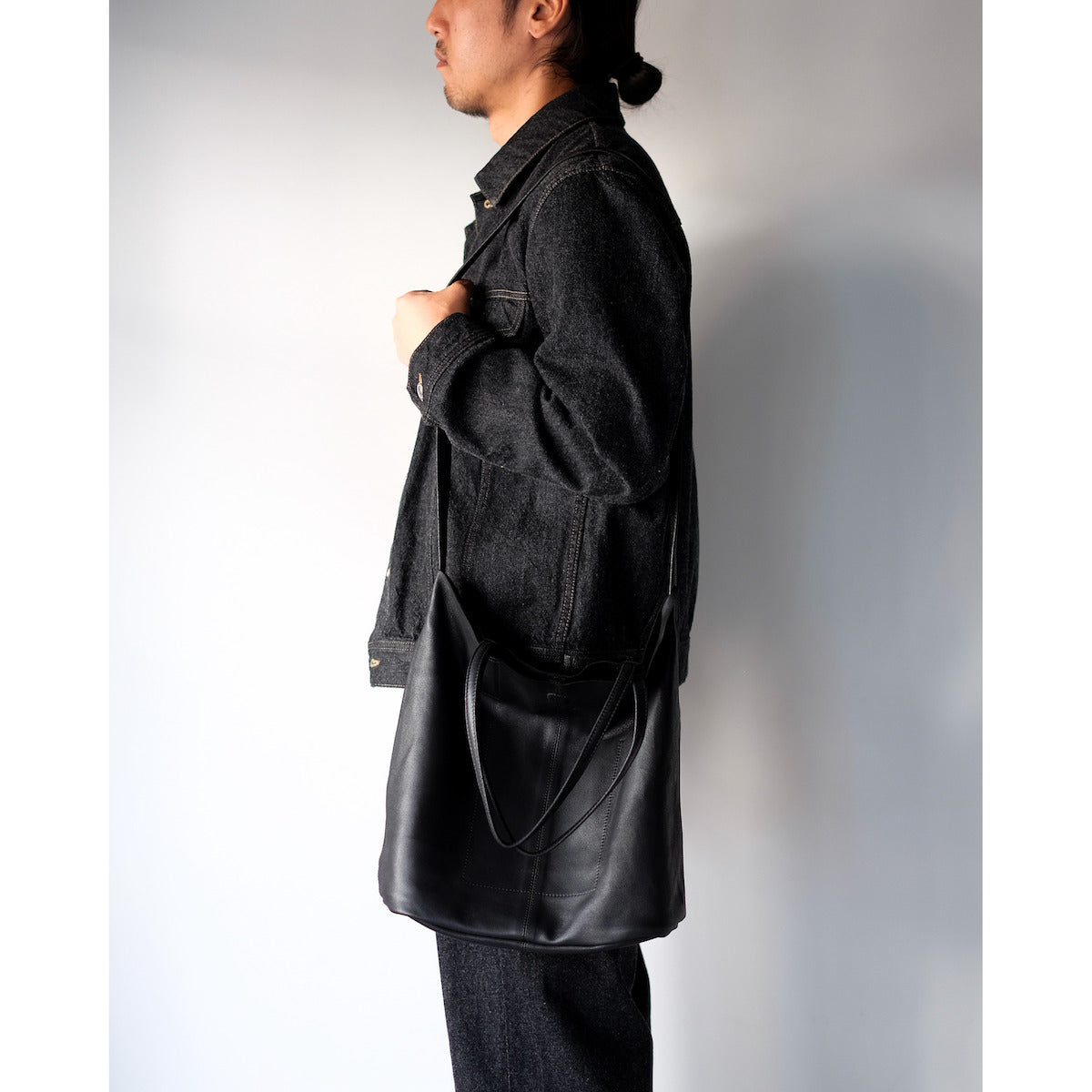 morphee / 3way Medium Tote(L Shoulder) / BLACK