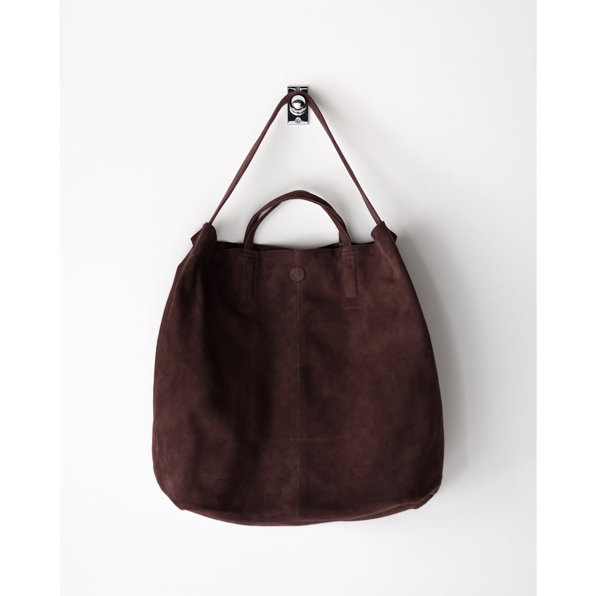 morphee / 2way Large Tote / Oiled Suede Dark Choco