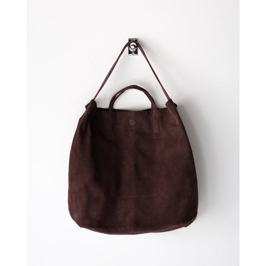 morphee / 2way Large Tote / Oiled Suede Dark Choco