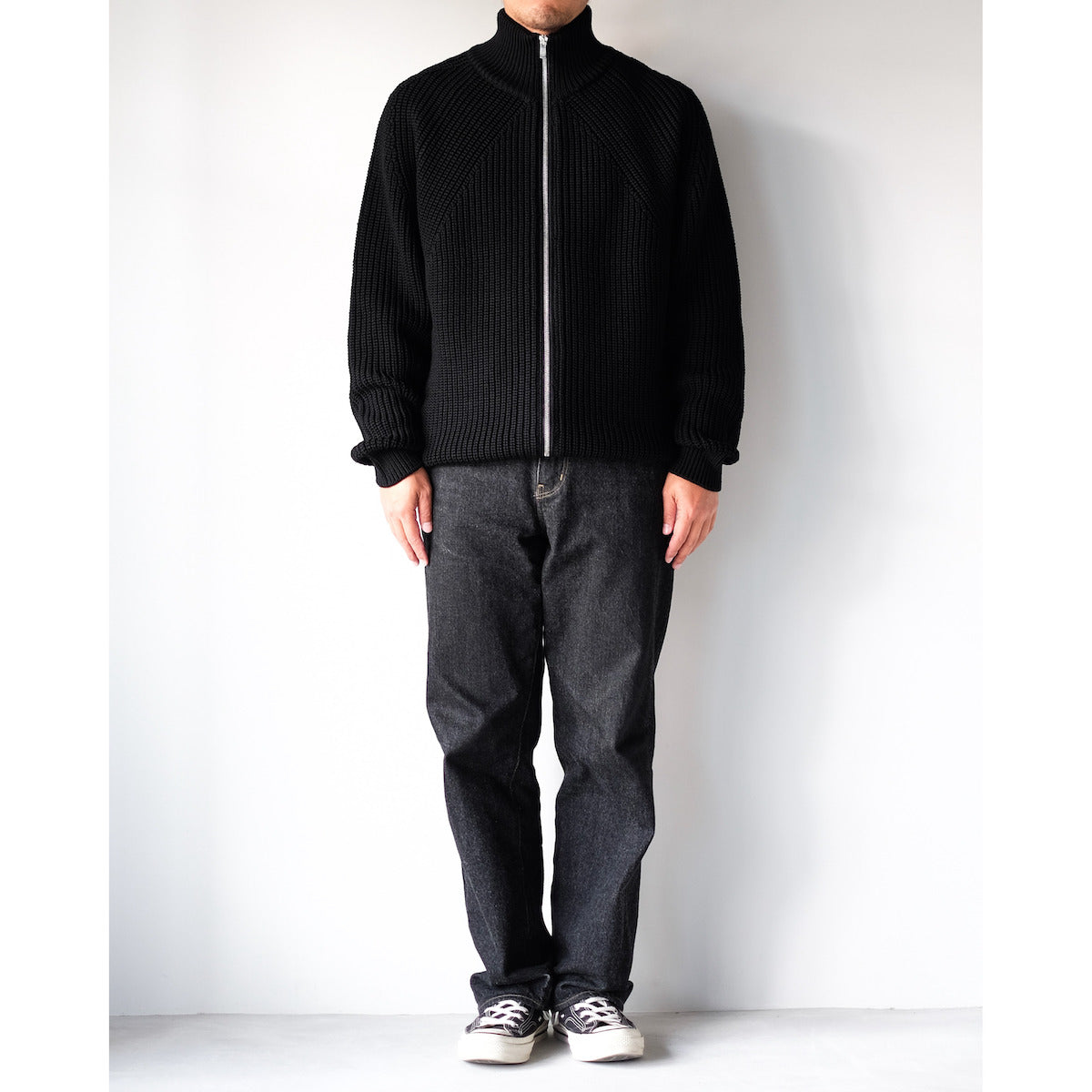 BATONER / Signature Drivers Knit / BLACK