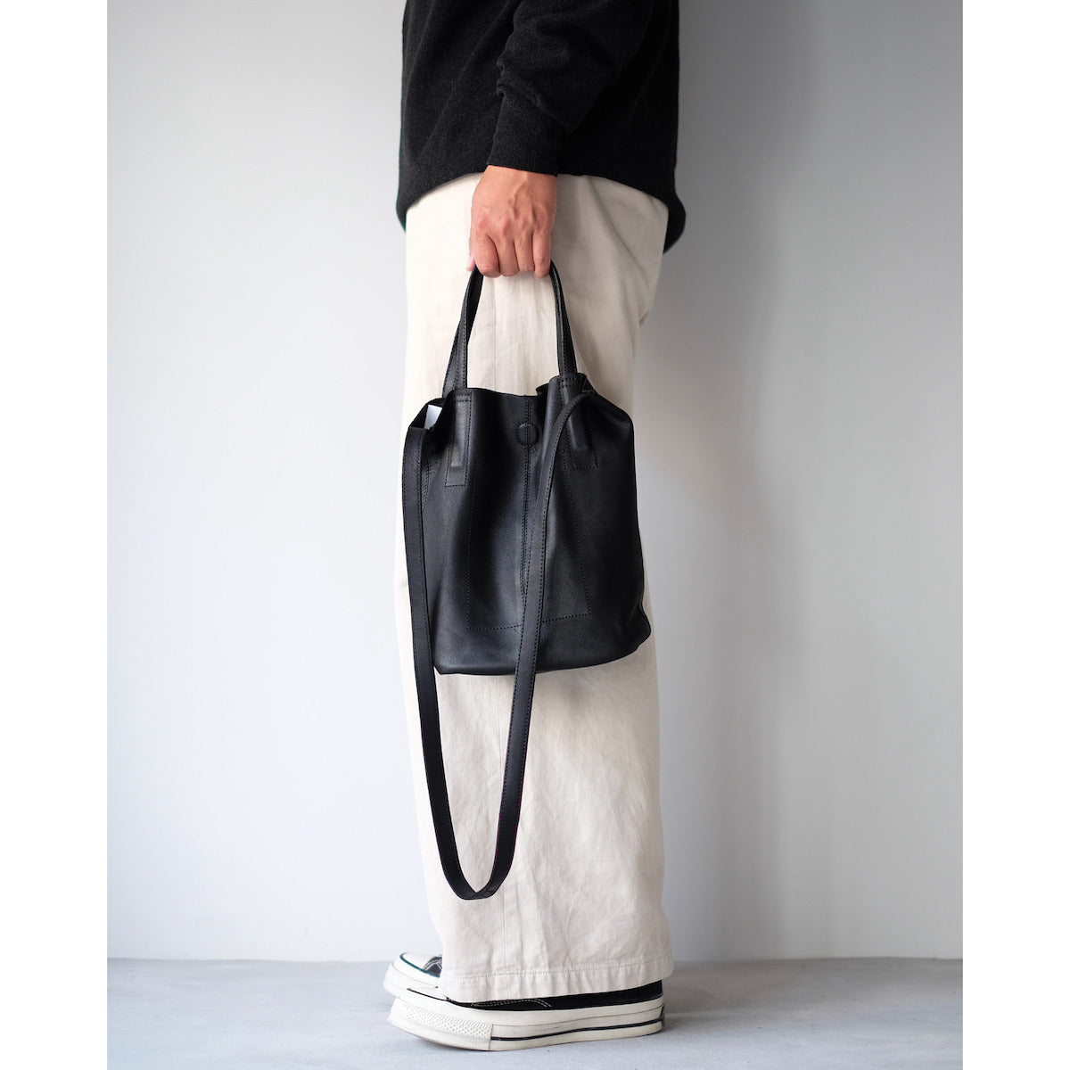 morphee / 2way Small Tote / BLACK
