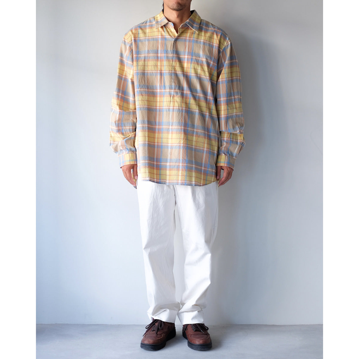 YAECA / Wide Comfort Shirt / BEIGE-CH