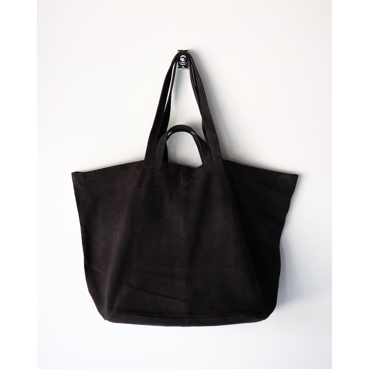 morphee / Double Tote XXL / Oiled Suede Charcoal