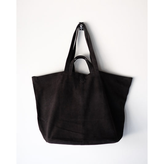 morphee / Double Tote XXL / Oiled Suede Charcoal