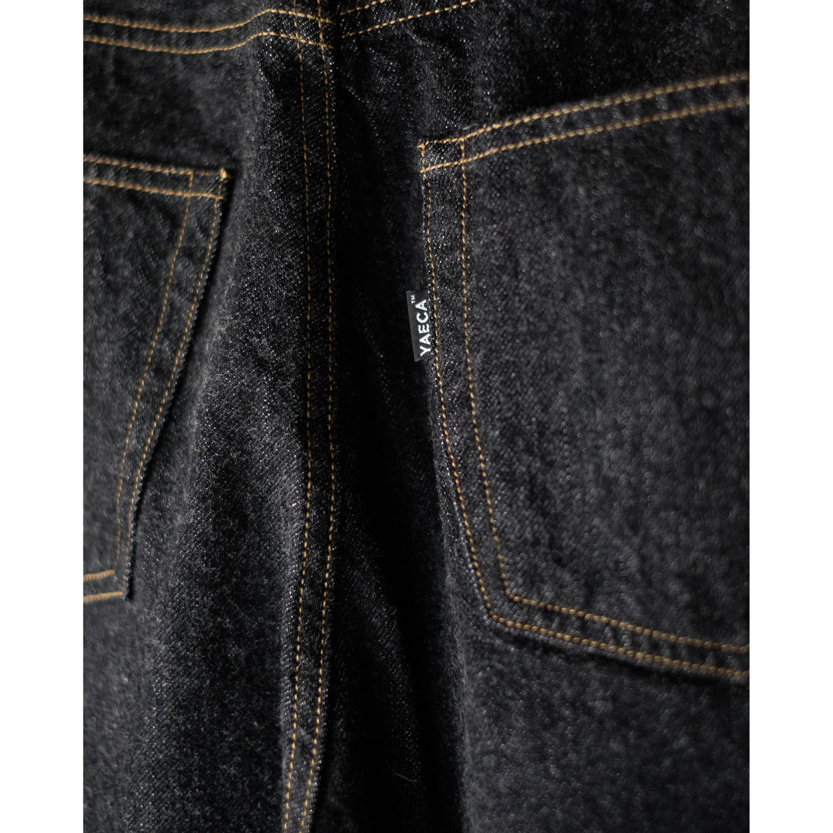 YAECA WOMEN / Wide Denim Pant / BLACK