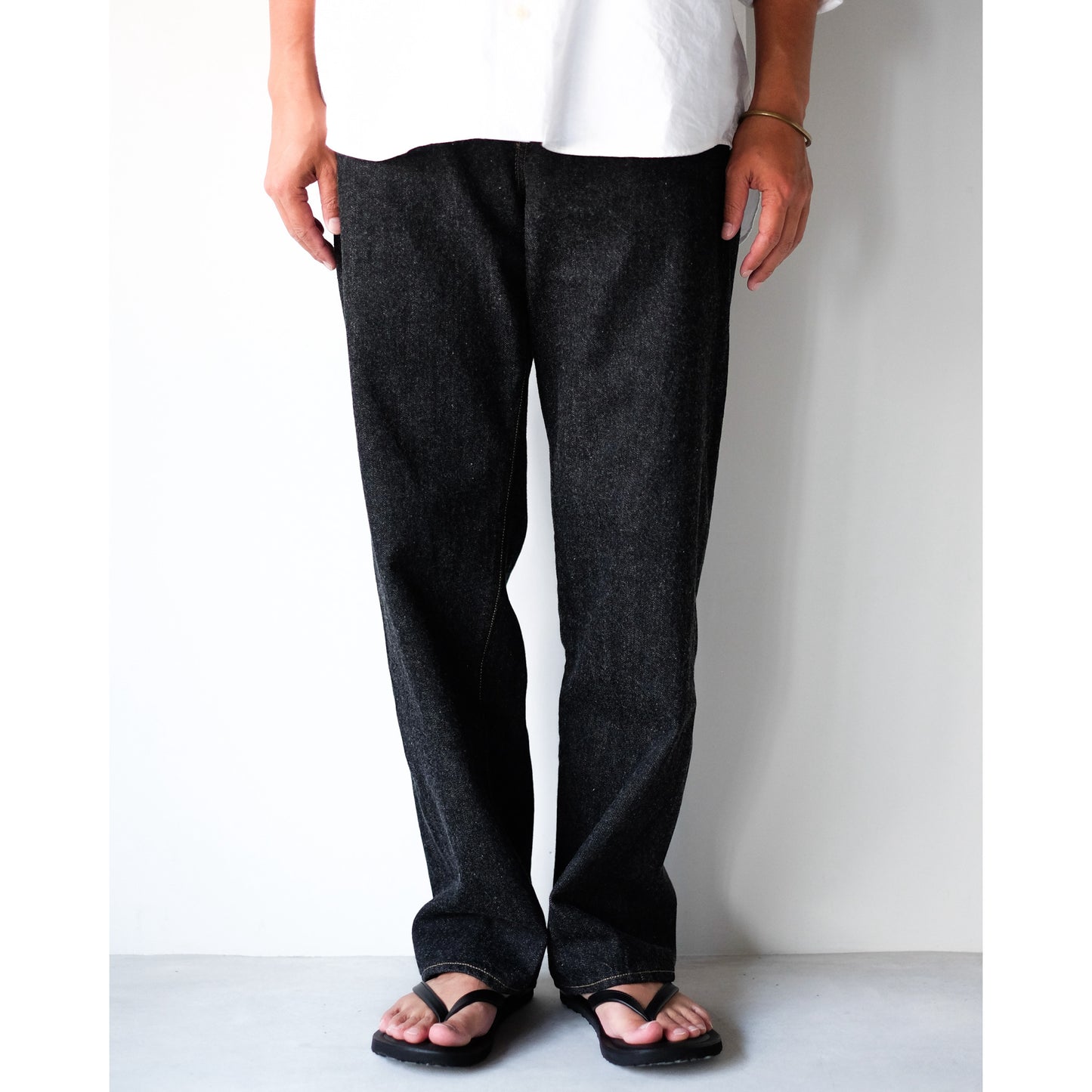 YAECA exclusive for TOOLS / Regular Denim Pant / BLACK